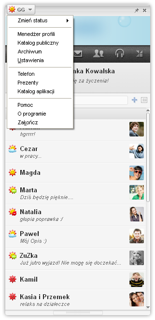 ustawienia