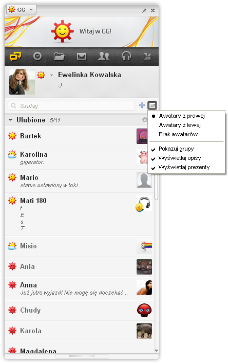 korzystanie z grup